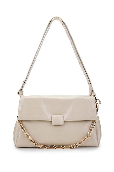 Tamer Tanca Women's Vegan Beige Shoulder Bag
