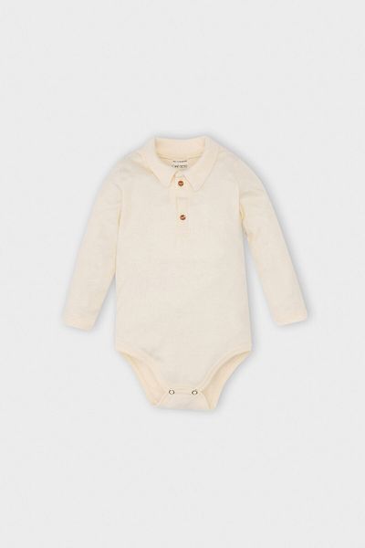DeFacto Baby Boy Polo Kragen geknöpft Langarm Snap Body Strickmuster Pullover Pullover Taille elastisch