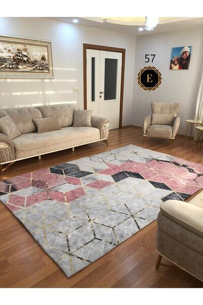 LİMAY غطاء سجاد بدون إسفنجة - مخملي - مرن - رقيق - قابل للغسل - غطاء سجاد عملي لغرفة المعيشة وغرفة الأطفال