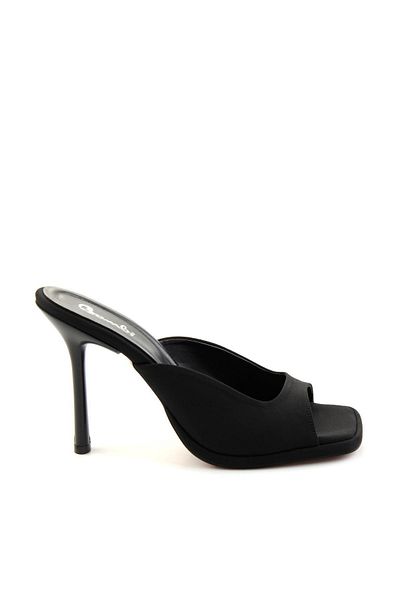 Bambi Women's Black Matte Slippers K 04726332338
