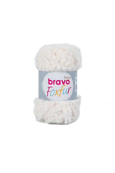 RENGARENK Bravo Foxfur Renk:2 Beyaz Lot:002 100 Gram Peluş İp