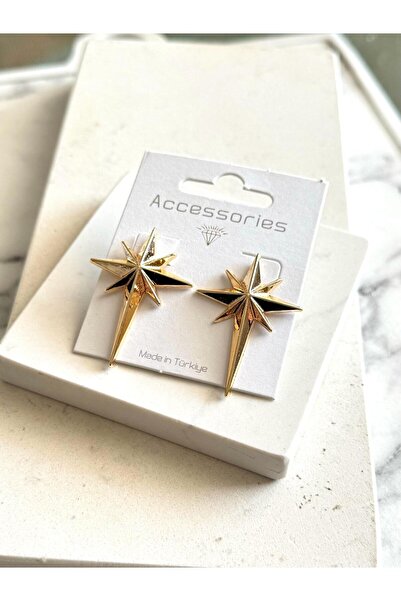 DEMOKAN Kadın Küpe Kutup Yıldızı Küpe