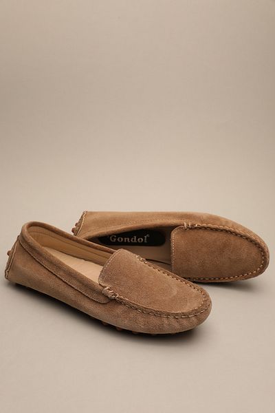Gondol Women's Genuin Deeri Classic Loafer Mink Milk 37 Ttx.70127