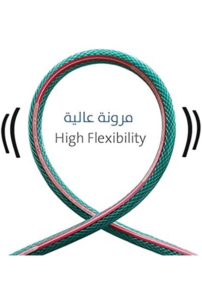 ALAYED Steel Reel with HOS Garden Hose (1/2” x 30 M, Crystal)