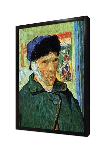 Tablosan Pictură MDF înrămată cu autoportret de Van Gogh cu ureche decupată