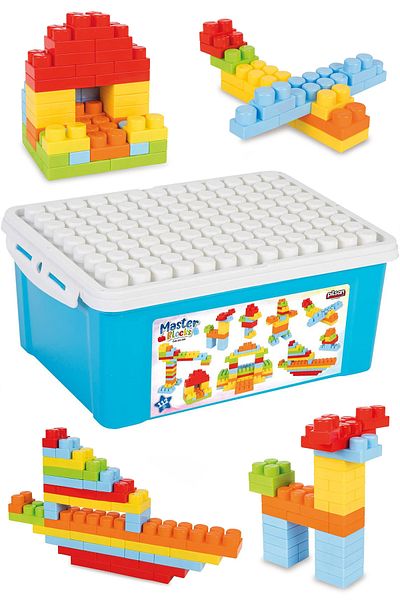 POPKONSOL Educational Master Blocks 112 Piece Building Set Licensed Toy