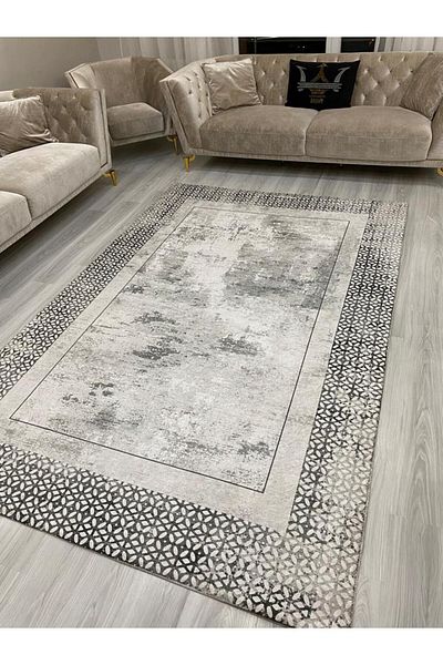 LİMAY Sponge-Free Carpet Cover - Washable - Practical - Velvet Fabric - Decorative Carpet Cover Models