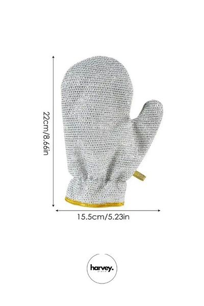 Harvey 1Pc Waterproof Wire Dish Gloves Dirt Rust Remover All Purpose Magic Gloves with Steel Wire