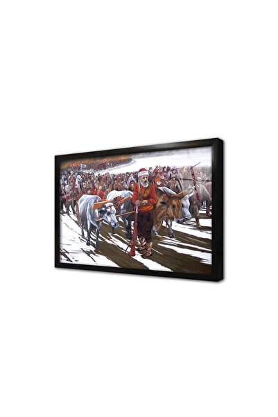 Tablosan Tablou pe sticlă înrămată după Războiul de Independență