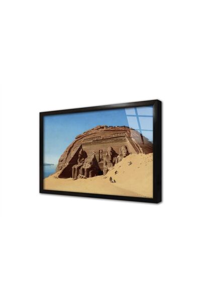 Tablosan Tablou din sticlă înrămată cu statui egiptene 30x40 Cm