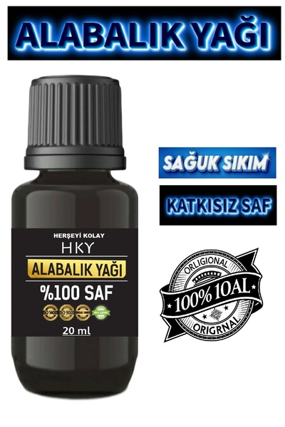 Herşeyi Kolay Saf Alabalık Yağı Balık Yağı 20ml Soğuk Sıkım Pres Alabalık Yağı