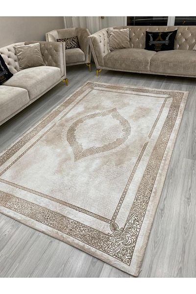 LİMAY Husă decorativă pentru covor din țesătură din catifea fără burete - lavabilă practică dimensiune mare 250cmx350cm