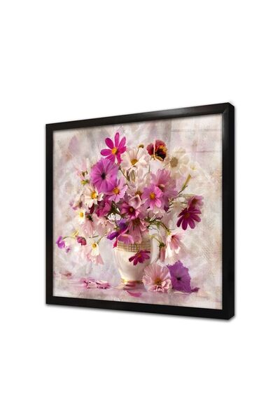 Tablosan Tablou din sticlă înrămată cu margine de margarete