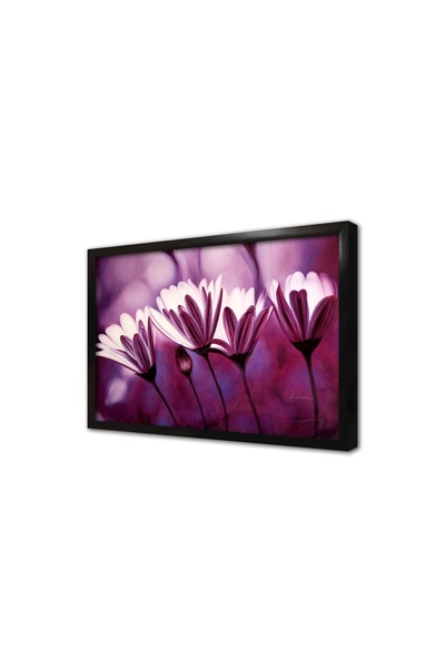 Tablosan Tablou MDF cu rama cu flori roz