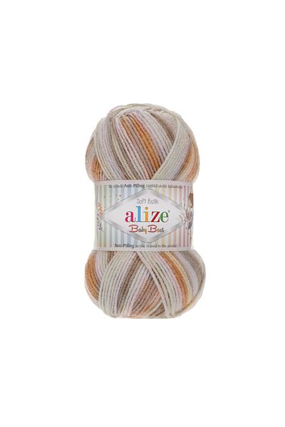 Alize Baby Best Batik Νήματα πλεξίματος χειρός 100 gr 1 Τεμάχιο Χρώμα 7541