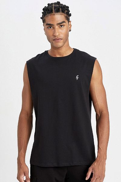 DeFacto Fit Boxy Fit Rundhalsausschnitt Sportler Tank Top A1821ax24hs