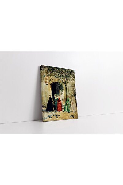 Tablosan Pictură pe pânză cu femei la intrarea în moscheea Sultanahmet