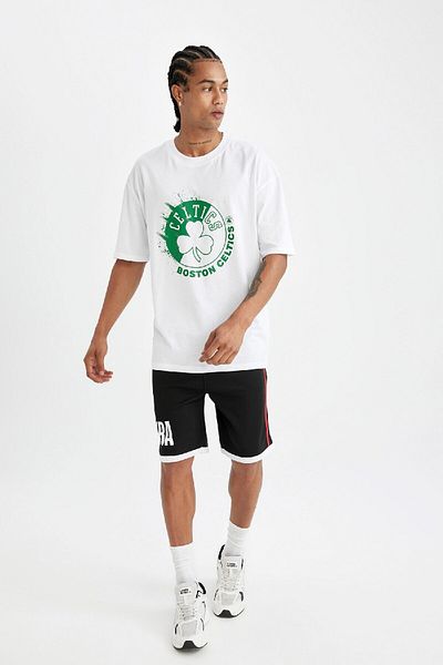 DeFacto Oversize Nba Boston Celtics Crew Neck T-Shirt