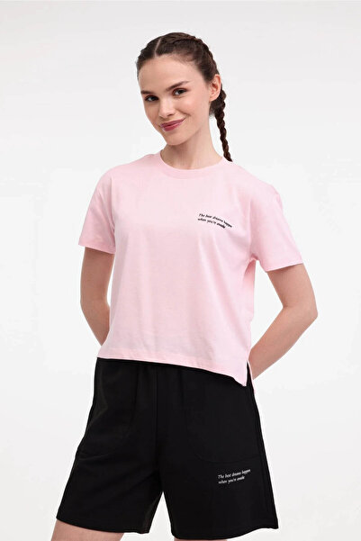 lumberjack Tricou cu mânecă scurtă pentru femei Wl Anna 11 5fx roz