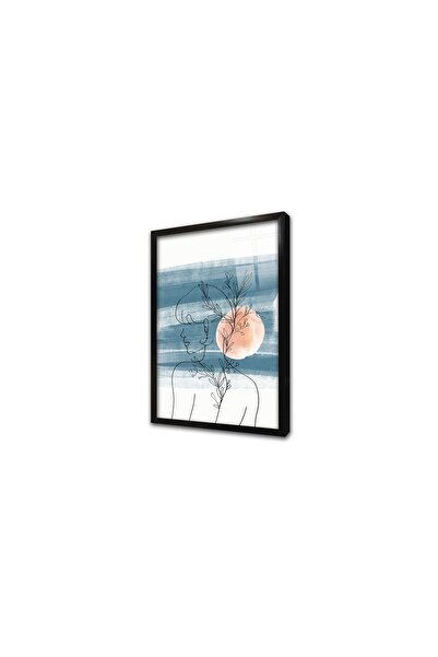Tablosan Tablou din sticlă înrămată pentru femei Line Art II