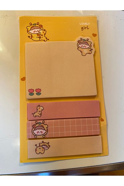 TEMU Purple Teddy Bear Note Post Paper