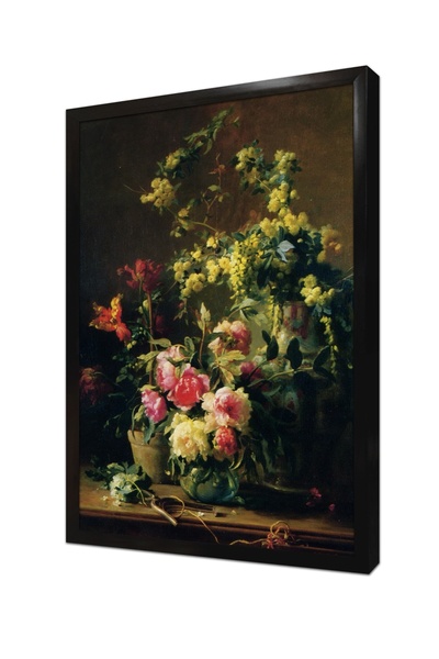 Tablosan Tablou MDF cu rama cu flori