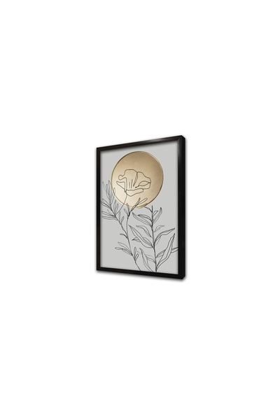 Tablosan Τραπέζι MDF με κορνίζα με ήλιο και κλαδιά