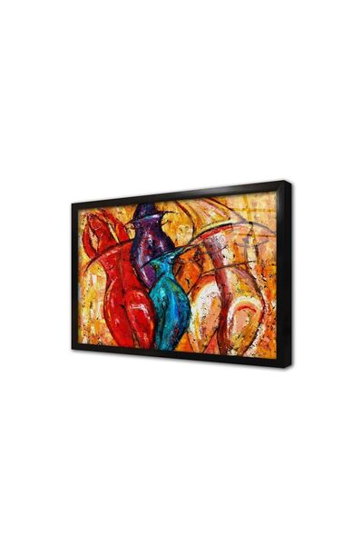 Tablosan Pictură abstractă pictură pe sticlă înrămată