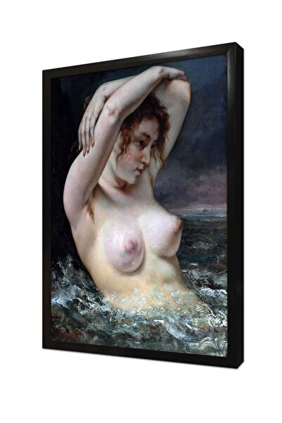 Tablosan Femeie în valuri Tablou înrămatat din MDF