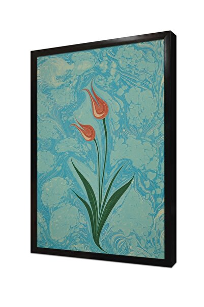 Tablosan Τραπέζι MDF με κορνίζα με σχέδιο Τουλίπες Εμπριμέ