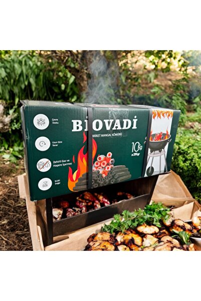 Polin Biovadi Dumansız Doğal Briket Mangal Kömürü 10KG