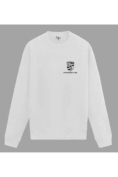Edizen Porsche Premium Unisex Oversize 100% Cotton White Bag