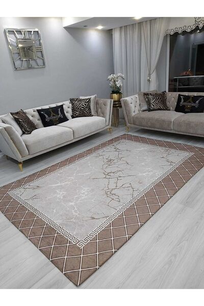 LİMAY غطاء سجاد من القماش المخملي - خالي من الإسفنج، مرن وقابل للغسل - عملي وديكور