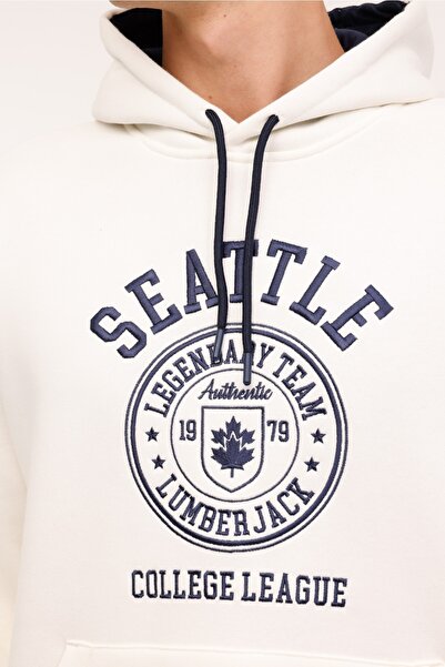 lumberjack ML FRAN 17ID109 4PR Ekru Erkek Sweatshirt