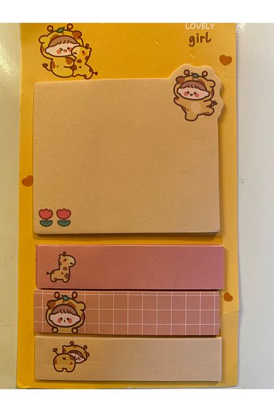 TEMU Purple Teddy Bear Note Post Paper