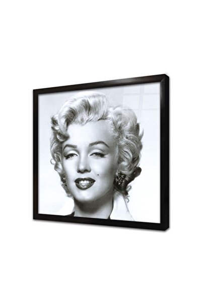 Tablosan Tablou din sticlă înrămată Marilyn Monroe alb-negru