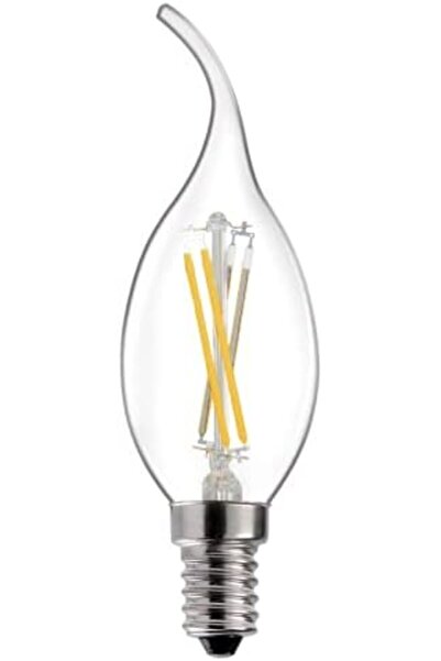 RAFEED 6 قطع من مصابيح الشموع LED 4 وات 3000 كلفن ذات شكل منحني