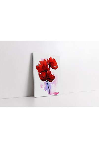 Tablosan Pictură pe pânză cu flori roșii