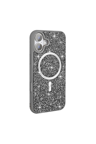 ZM STORE غطاء متوافق مع هاتف آيفون 16 من آبل بتصميم ماسي وخاصية M-safe وغطاء ...