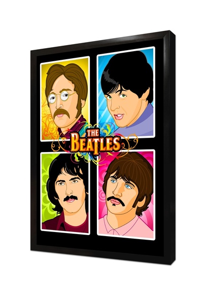 Tablosan Tablou MDF înrămat cu membrii trupei The Beatles