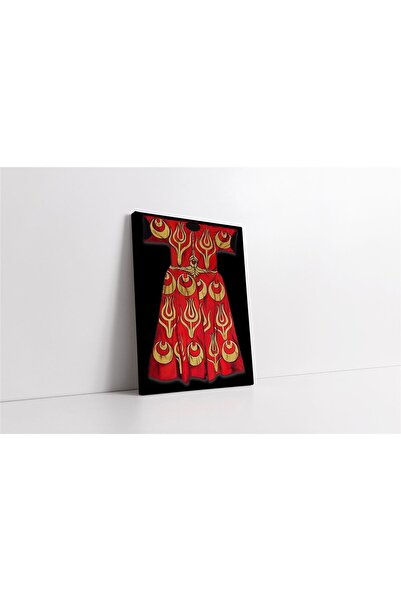 Tablosan Pictură pe pânză cu caftan roșu și galben