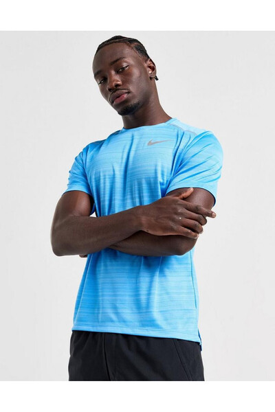 Nike Dri-fıt Miler Kısa Kollu Erkek Koşu Üstü