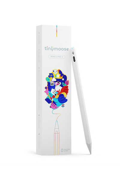 Tinymoose Pencil Pro 2 Stylus Pen – Gestures, USB-C Fast Charging, Palm Rejection – iPad 2018 and above
