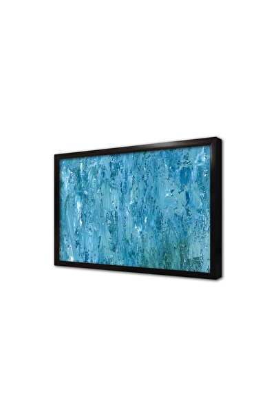 Tablosan Μπλε αφηρημένος ζωγραφικός πίνακας MDF με κορνίζα