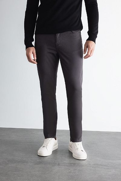DeFacto Plátěné kalhoty Chino Slim Fit Slim Fit Bavlna Strečové úzké nohavice C9441Ax24Au