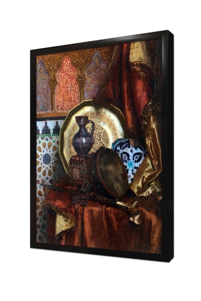 Tablosan Obiecte otomane, natură moartă, pictură MDF înrămată