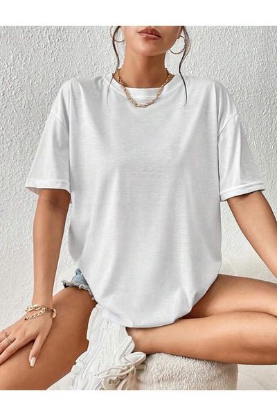 warn Πολύχρωμο απλό μπλουζάκι Oversize