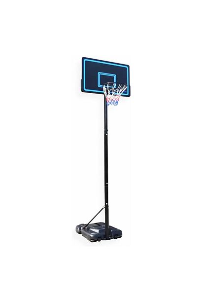 YALLA HomeGym Adjustable Height 7.5 to 10ft Portable Basketball Hoop, 44 Inch Backboard