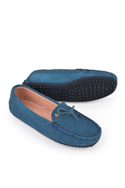 Ziya Pantofi de damă albastru din piele naturală 1511007 ZZ2001