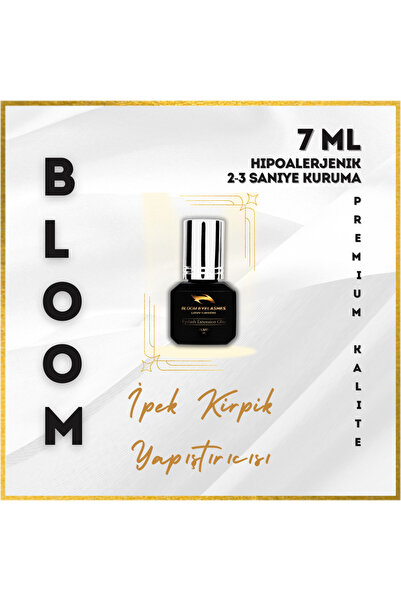 Bloom İpek Kirpik Yapıştırıcı 7 ml Siyah Hipoalerjenik (2-3 Saniye Kuruma Süresi)